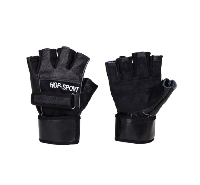 Перчатки для фитнеса Hop-Sport кожаные