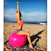 Дитячий м'яч для фітнесу (фітбол) Profitball 55 см (глянець, у пакеті)