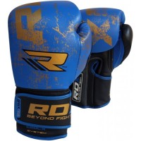 Боксерские перчатки RDX Ultra Gold Blue