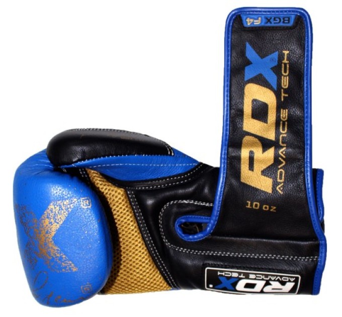 Боксерские перчатки RDX Ultra Gold Blue