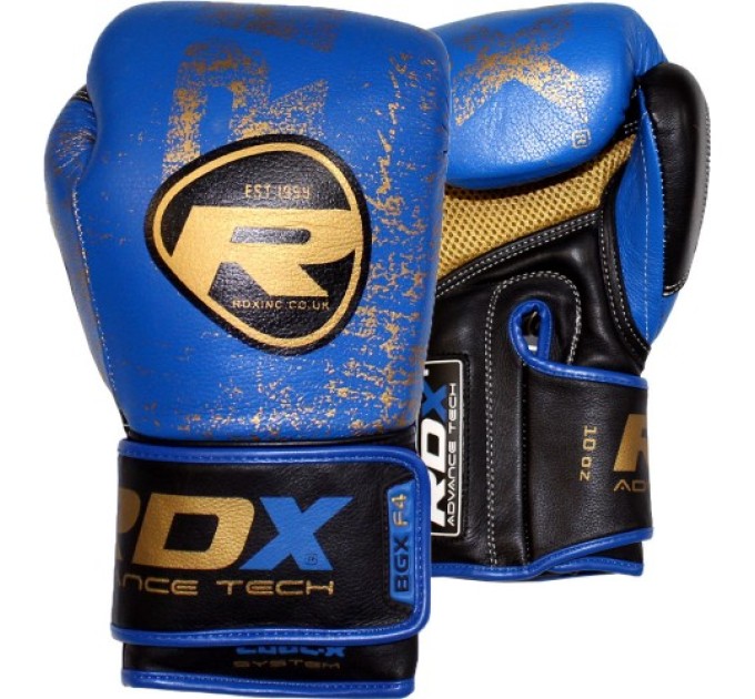 Боксерські рукавички RDX Ultra Gold Blue