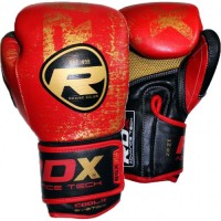 Боксерские перчатки RDX Ultra Gold Red