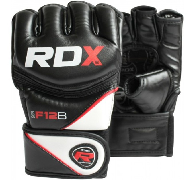 Рукавички ММА RDX Rex Leather Black