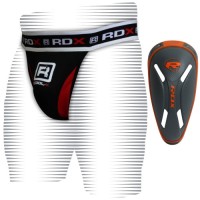 Защита паха с профессиональной ракушкой MMA RDX Carbon