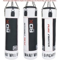 Боксерский мешок RDX Leather BW 1.5м, 40-50 кг