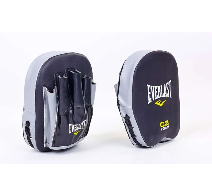 Лапы боксерские Everlast из кожи PU (2 шт) (BO-5234)
