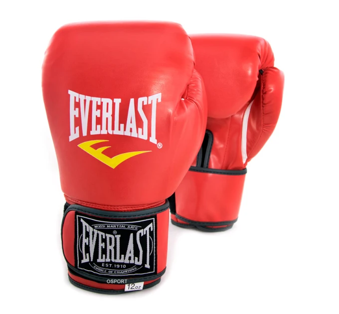 Рукавички боксерські для боксу 8-12 унцій на липучці Everlast шкіра PU (BO-3987)