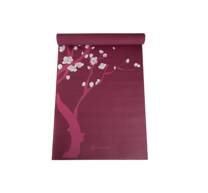 Коврик для йоги и фитнеса из ПВХ 173х60х0.3см Gaiam Pink cherry blossom