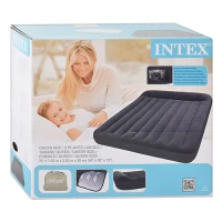Надувной матрас-кровать для дома и природы (пляжный) с насосом 203х152см Intex (66781) Надувной матрас-кровать для дома и природы (пляжный) с насосом 203х152см Intex (66781)