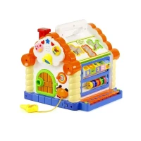 Игра Теремок (домик) музыкальный со вставными фигурками и светоигрой Limo Toy (JT 9196)