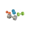 Гантели с пластиковым покрытием LS2003-1 CEMENT DUMBELL, пара 1 кг