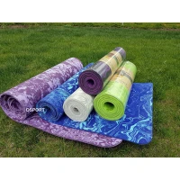 Коврик для йоги и фитнеса (йога мат) OSPORT Premium TPE+TC 183х61см толщина 6мм (MS 2138)