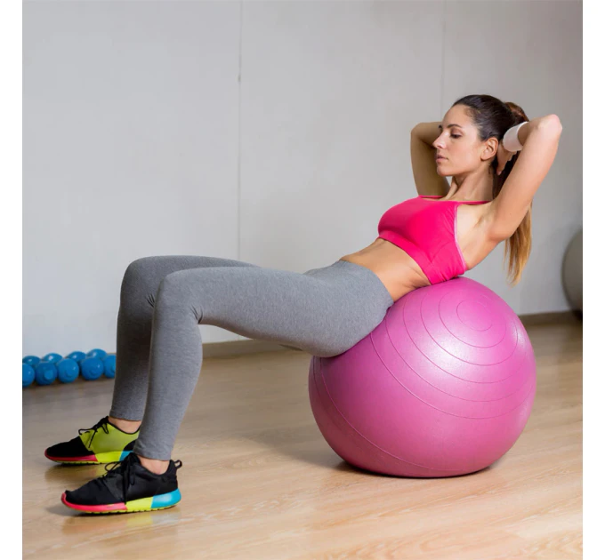 Фитбол (Мяч для фитнеса, гимнастический) глянец OSPORT 65 см (OF-0018)