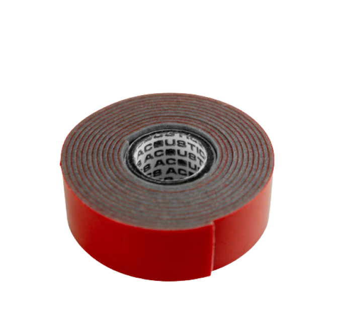Скотч двухсторонний PE серый 0,8мм*12мм*1м ACOUSTICS CARFIX (10212)