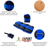 Утяжелители для ног и рук (манжеты для фитнеса и бега) OSPORT Lite Comfort 2шт по 0.5кг (FI-0114) Утяжелители для ног и рук (манжеты для фитнеса и бега) OSPORT Lite Comfort 2шт по 0.5кг (FI-0114)
