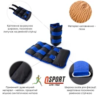 Утяжелители для ног и рук (манжеты для фитнеса и бега) OSPORT Lite Comfort 2шт по 1.5кг (FI-0116) Утяжелители для ног и рук (манжеты для фитнеса и бега) OSPORT Lite Comfort 2шт по 1.5кг (FI-0116)
