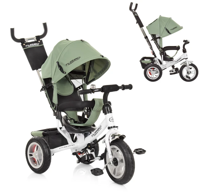 Триколісний велосипед з ручкою дитячий коляскового типу Turbotrike (M 3113A-17)