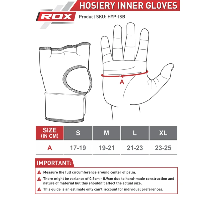 Бінт-рукавичка RDX Inner Gel Black
