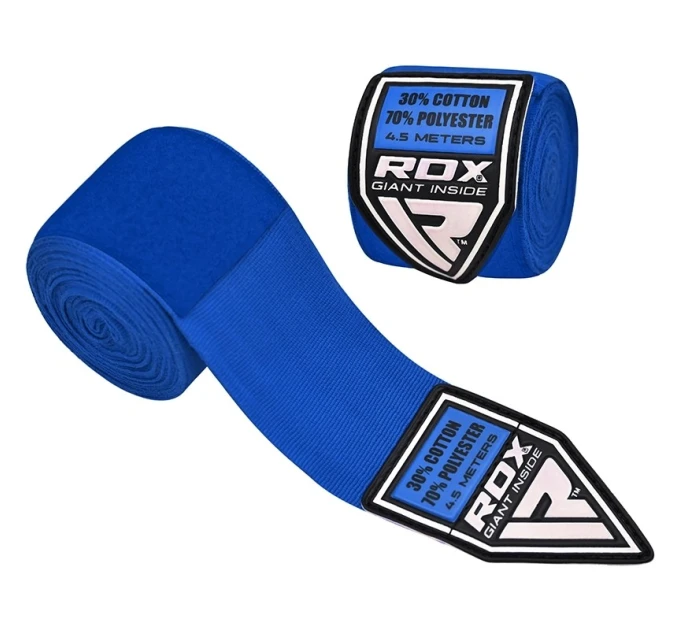 Бинты боксерские RDX Fibra Blue 4.5m