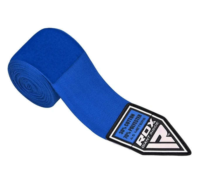 Бинты боксерские RDX Fibra Blue 4.5m