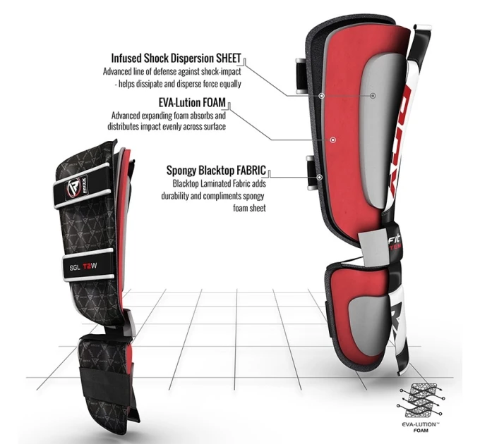 Накладки на ноги, захист гомілки RDX Leather