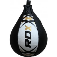 Пневмогруша боксерская RDX Leather без крепления White/Black