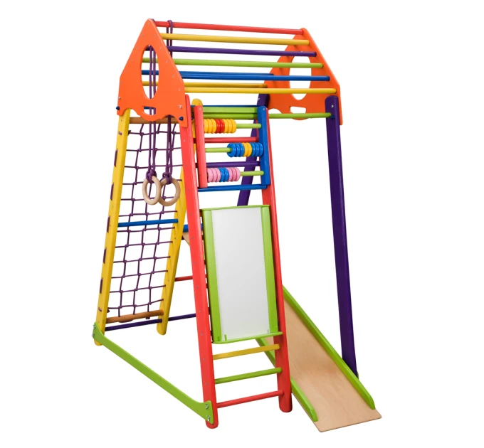 Детский спортивный комплекс 132х85х170см SportBaby (BambinoWood Color Plus)