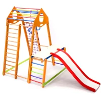 Дитячий спортивний комплекс 130х130х170см SportBaby (BambinoWood Plus 1-1)