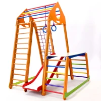 Дитячий спортивний комплекс 130х130х170см SportBaby (BambinoWood Plus 1-1)