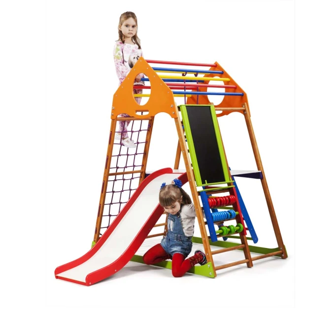 Детский спортивный комплекс 132х85х150см SportBaby (KindWood Plus 3)