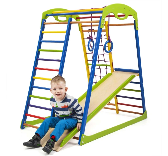 Дитячий спортивний комплекс 132х85х130см SportBaby (SportWood)
