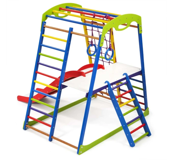 Дитячий спортивний комплекс 132х85х130см SportBaby (SportWood Plus 2)