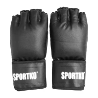 Битки с открытыми пальцами из кожвинила Sportko (ПД-5)