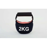 Гиря м'яка з ручкою неопренова 2кг Zel (FI-604-2) Гиря м'яка з ручкою неопренова 2кг Zel (FI-604-2)