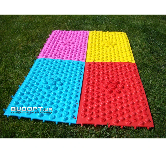 Килимок-пазл ортопедичний масажний (масажер для ніг та стоп) OSPORT 24*30cm (MS 1952)