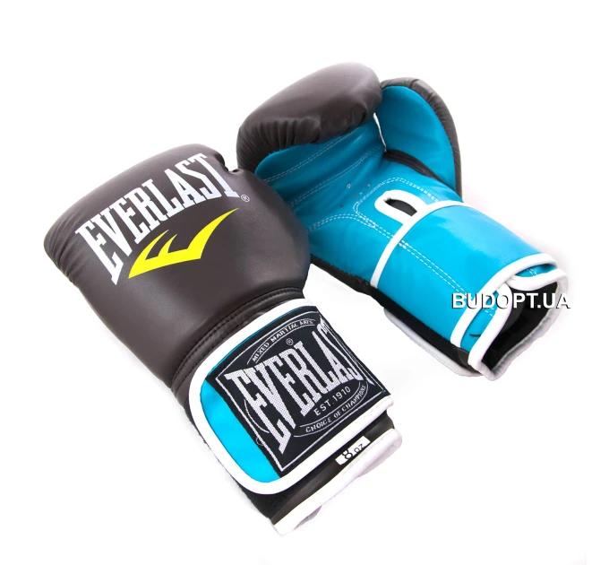 Рукавички боксерські для боксу 8-12 унцій на липучці Everlast шкіра PU (BO-3987)