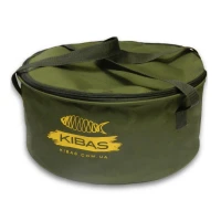 Мягкое рыболовное ведро для прикормки с крышкой большое Kibas D 400 С