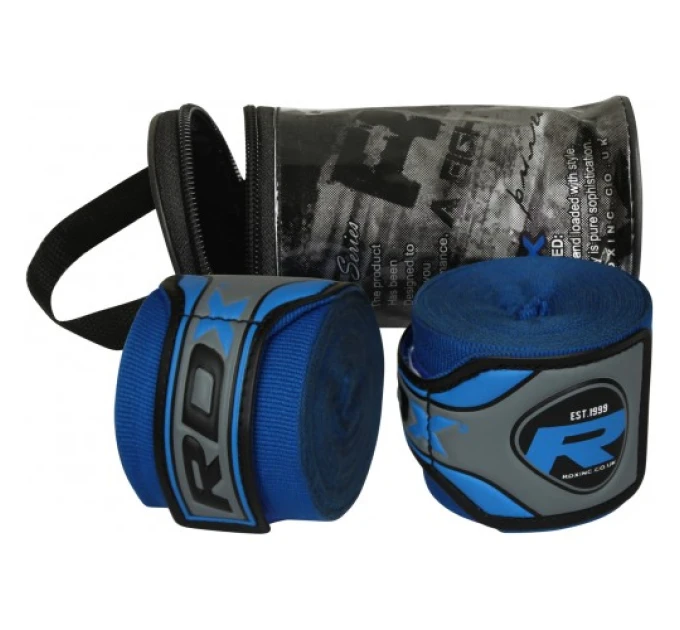 Бинты боксерские RDX Fibra Blue 4.5m