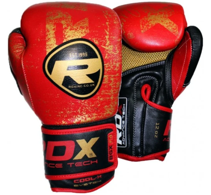 Боксерські рукавички RDX Ultra Gold Red