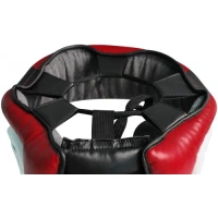 Боксерский шлем RDX Rex Leather Red